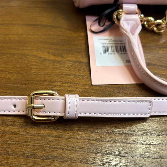 NWT JUICY COUTURE EXCLUSIVE LOVE LETTER HEART MINI BARREL CROSSBODY BAG PINK - Picture 8 of 9